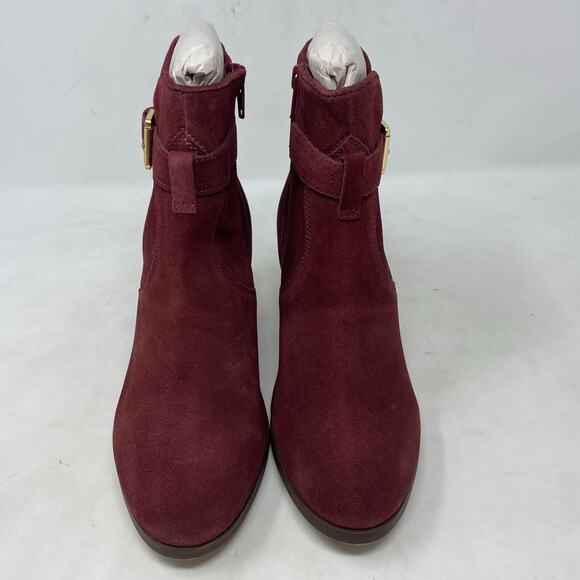 Diba Womens Sleek Bootie Burgundy Suede Ankle Boots Size 7.5 - Picture 3 of 9